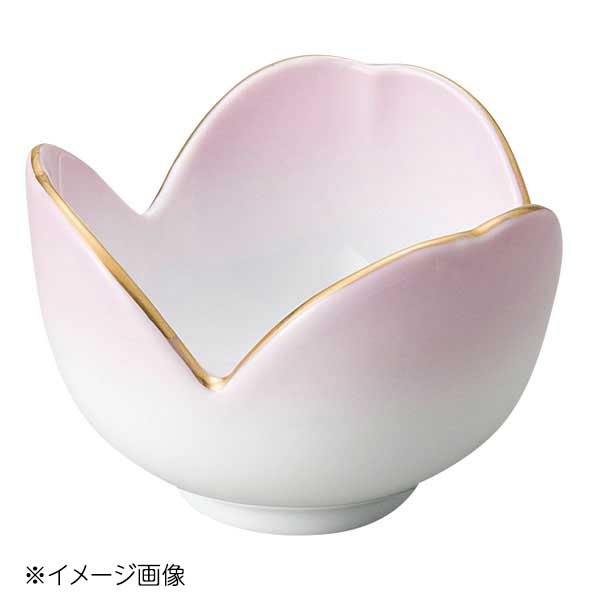 桐井陶器 モデルノ MODERNO 割山椒珍味 渕金ピンク 286-06
