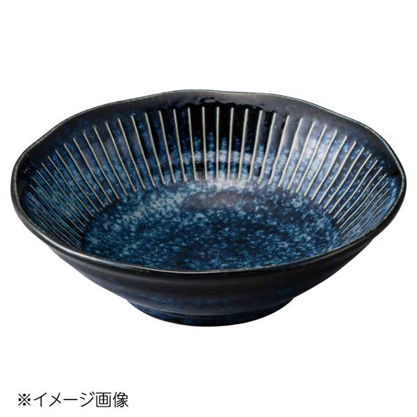 桐井陶器 モデルノ MODERNO 窯変紺十草 14cm浅鉢 838-0608