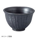 桐井陶器 モデルノ MODERNO 黒御影 しのぎ飯碗 183-0056