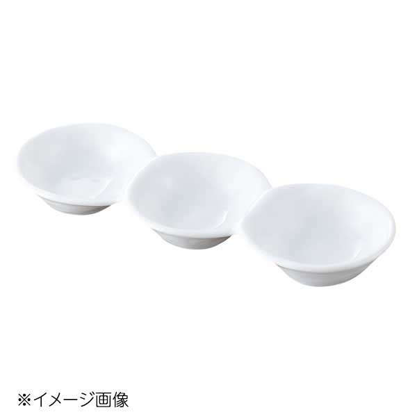 桐井陶器 モデルノ MODERNO だんご3品皿 白磁 293-79