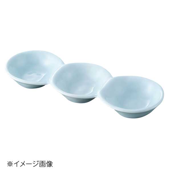 桐井陶器 モデルノ MODERNO だんご3品皿 青磁 293-80