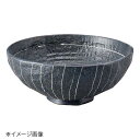 桐井陶器 モデルノ MODERNO 黒ストライプ7寸丼 310-22