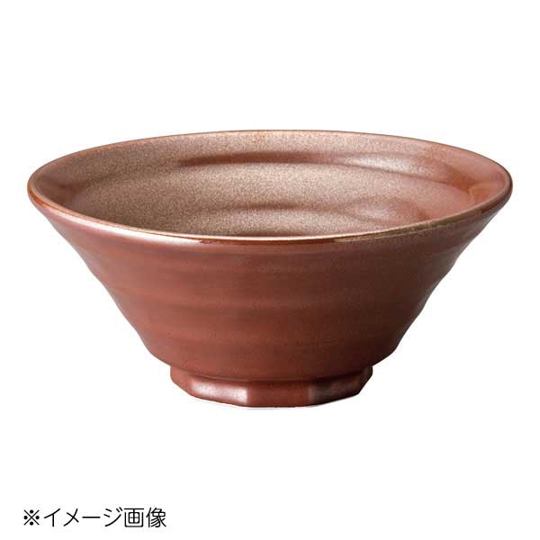 桐井陶器 モデルノ MODERNO 鉄朱 鳴門6.5反丼 561-A507