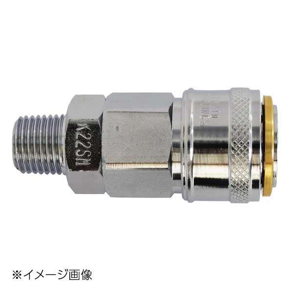 【特徴】●リングを引く必要のない差し込むだけのワンタッチ式エアソケットです。【用途】●管用めねじに対する配管として【仕様】●適用流体：空気●最高使用圧力(MPa)：1●ねじ径：R1/4【サイズ】幅25×高さ56.5×奥行25mm【本体質量】97g【原産国】日本【材質】●本体：鋼鉄【特徴】●リングを引く必要のない差し込むだけのワンタッチ式エアソケットです。【用途】●管用めねじに対する配管として【仕様】●適用流体：空気●最高使用圧力(MPa)：1●ねじ径：R1/4【サイズ】幅25×高さ56.5×奥行25mm【本体質量】97g【原産国】日本【材質】●本体：鋼鉄