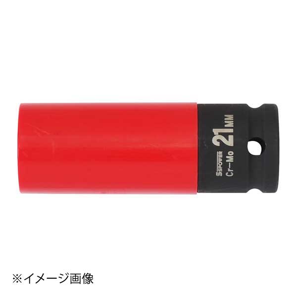 ●面接触型の特殊形状で、ボルト、ナットの角を傷付けにくく、確実な締め付け、ゆるめ作業ができます。●ナット頭部を傷付きにくい樹脂板付です。●タイヤ交換時に気になるホイールの傷付きをソケットカバーで防ぎます。●サイズが一目で分かるサイズ別カラーです。●自動車のタイヤ交換に。●サイズ(mm)：全長86●本体質量:250g●材質:本体：クロムモリブデン鋼、ソケットカバー：ポリプロピレン●差込角(mm)：12.7(1/2in)●耐トルク(N・m)：-●面接触型の特殊形状で、ボルト、ナットの角を傷付けにくく、確実な締め付け、ゆるめ作業ができます。●ナット頭部を傷付きにくい樹脂板付です。●タイヤ交換時に気になるホイールの傷付きをソケットカバーで防ぎます。●サイズが一目で分かるサイズ別カラーです。●自動車のタイヤ交換に。●サイズ(mm)：全長86●本体質量:250g●材質:本体：クロムモリブデン鋼、ソケットカバー：ポリプロピレン●差込角(mm)：12.7(1/2in)●耐トルク(N・m)：-