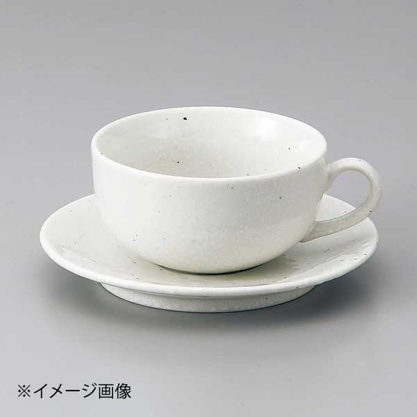洋風粉引片手スープ碗皿