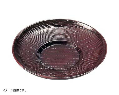 ABS 茶托 木目 4寸 溜 7-854-1