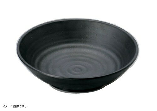 MIN(マイン ) メラミンウェア 黒 丸深皿 中 M11-130