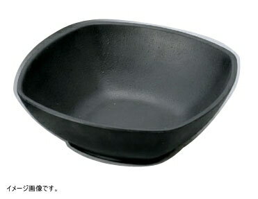 MIN(マイン ) メラミンウェア 黒 角深皿 中 M11-133