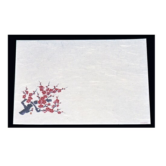 尺三 懐石まっと 抗菌遠赤和紙(100枚入)梅 WS-14