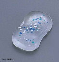 ガラス平枕型箸置 青 T26-01