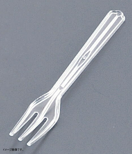 使い捨てフォーク＃110（500本入） 透明袋入