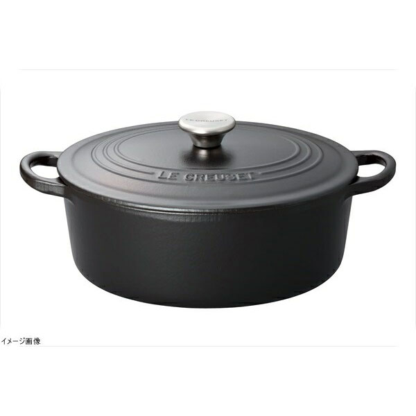 ルクルーゼ ココットオーバル ル・クルーゼ (Le Creuset) ココット・オーバル マットブラック 25cm 2102