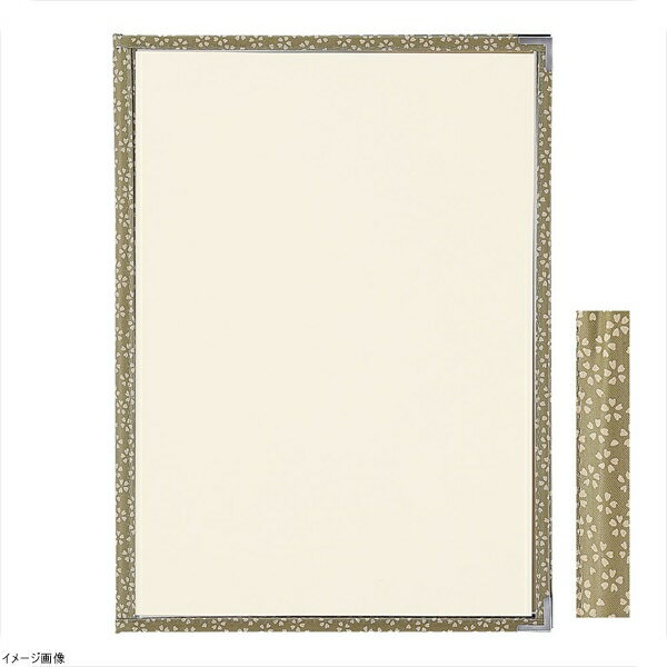 PP布地クリアテーピングメニューブック 桜柄 PTA－441 緑