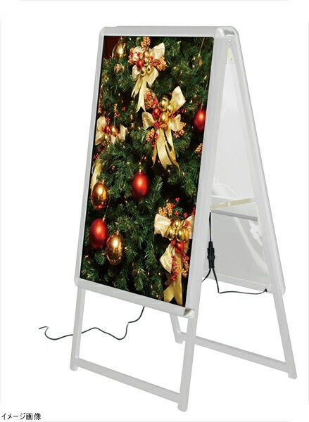 LEDパネルスタンドLEDグリップA両面 A1シルバー 39411＊＊＊