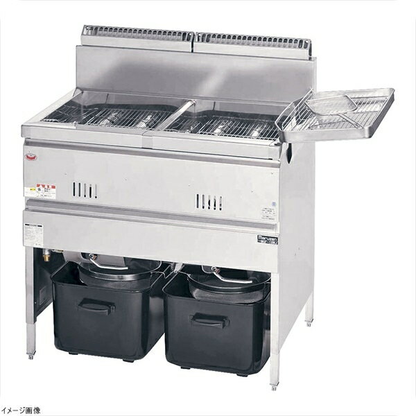 ガス式フライヤー （二槽式） MGF－13WK LPガス