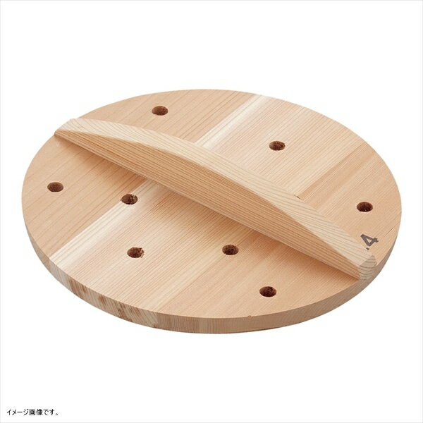 TKG 厚手サワラ穴明木蓋 24cm AKB08024