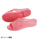 婦人シャワーサンダル 前あき L ピンク