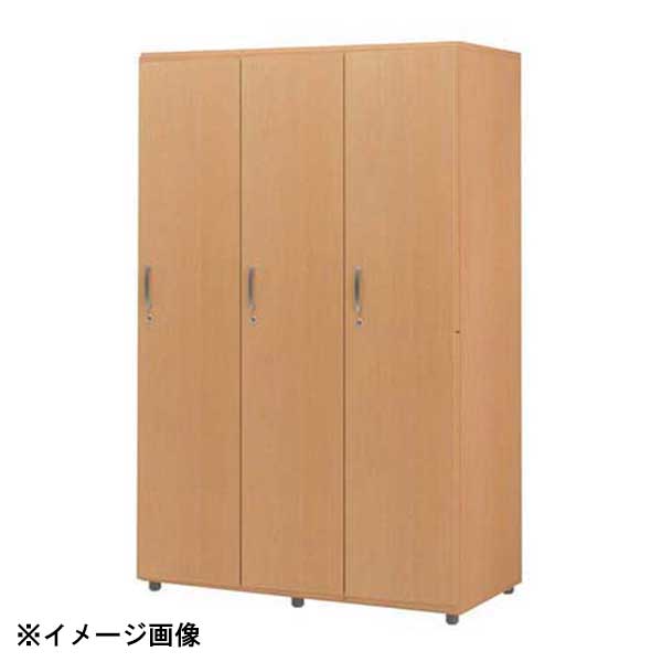木製フリージョイントロッカー 1段3人用ナチュラルオーク