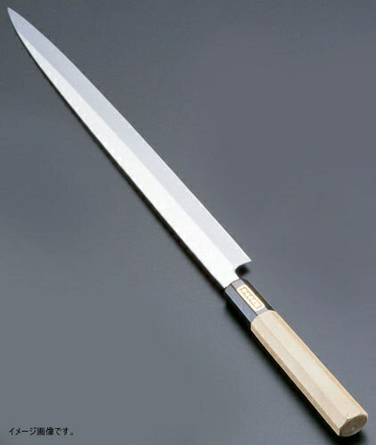 TKG 佐文 本焼鏡面仕上 ふぐ引 木製サヤ 27cm