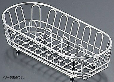 TKG ステンレス ワイヤー小判カトラリーバスケット 深型 HN0001