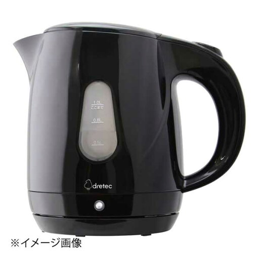 ドリテック 電気ケトル プロム 1L PO-160 ブラック ドリテック 電気ケトル プロム 1L PO-160 ブラック