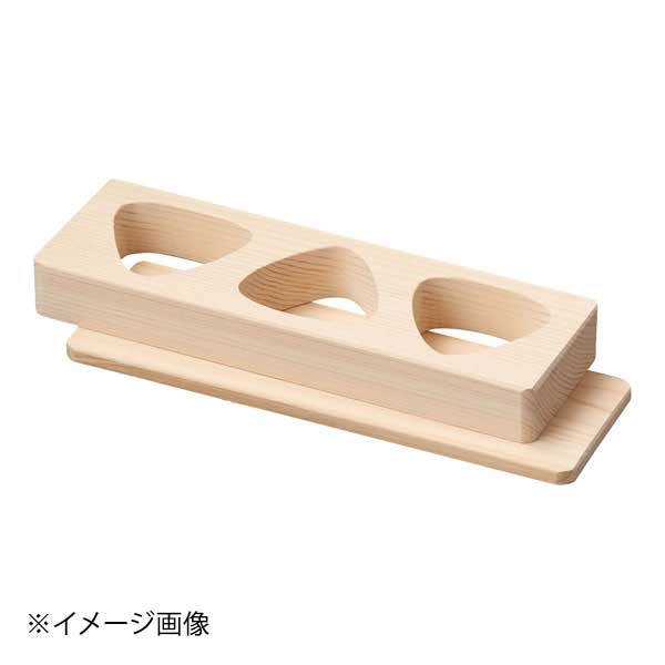 Silicone Containers - 桧 おにぎり抜型(敷板付) 3穴 06307