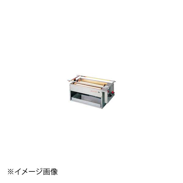※メーカー希望小売価格はメーカーカタログに基づいて掲載しています。(カタログ表示価格は消費税が含まれていません)●カタログコード:9-0757-0102、8-0718-0102●耐熱ガラスサイズ:(412×80)×2枚※付属品:串受ロストル2本・焼網(460×280)1枚・ガスライター■仕様型 式 黒潮 2号 SG-16K●内寸法: 幅 (mm)450 奥行(mm)230●質量(kg): 10●1時間ガス消費量kw:: 都市ガス 5.3(4,600) (kcal/h)●接続ゴム管:: 都市ガス(mm)φ9.5●1回焼上数量: かば焼 白 焼120g 8枚 あじ 120g8匹下火式●バーナーは耐熱ガラスでおおわれていて、油はすべて下の汁受け皿に 落ちます。だからお手入れが簡単。●本体はステンレス製で錆びにくく耐久性があります。●「黒潮」は、焼物の種類に応じてロストルの高さを自由に変えられます。●間口×奥行×高さ(mm):645×283×265●質量(kg):10※必ずガス種をご確認ください
