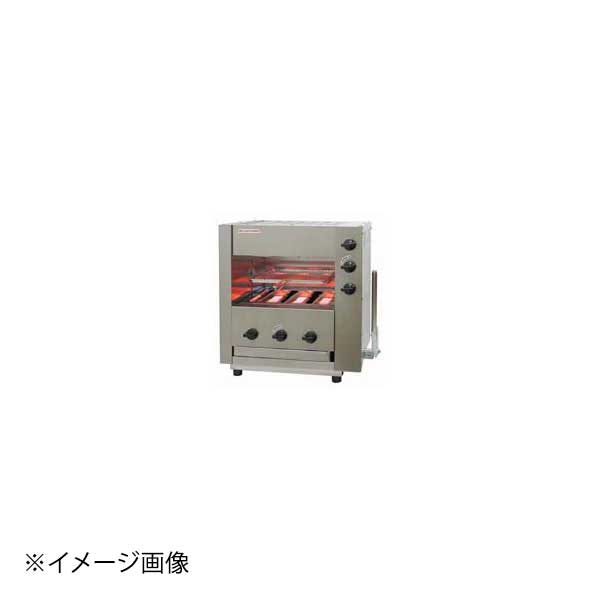 ※メーカー希望小売価格はメーカーカタログに基づいて掲載しています。(カタログ表示価格は消費税が含まれていません)●カタログコード:9-0751-0401、8-0712-0401●1時間ガス消費量(kW)：プロパン/8.4（0.6）●ガス接続：プロパン/ゴム管φ9.5mm●庫内寸法:460×445×H210質量:36kg●付属品:串受ロストル×2本・焼網(340×360)1枚●多彩なメニューのファミリーレストランから居酒屋さん等、焼物のことなら同時両面焼きの「武蔵」におまかせ!●下火バーナーは固定式で焼網の高さの調整はレバー操作により 誰でもカンタンに使え、プロの焼き上がりができます。●庫内の右と左で違った素材が同時に焼けます。●焼き網を変えたり、使い方しだいで様々な料理に対応。バーナーを縦に設置したことで焼き物の量により、バーナーを効果的に使用でき、「省エネ」で経済的なグリラーです。●間口×奥行×高さ(mm):675×495×670●質量(kg):36※必ずガス種をご確認ください●メーカー品番:SGR-33EX