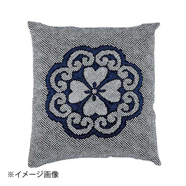 綿 座布団IT 花かなこ132 青 550×510 セット