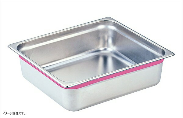 DO-EN(ドーエン) 18-8 カラーラインGNパン1/2 100mm ピンク AGS2529