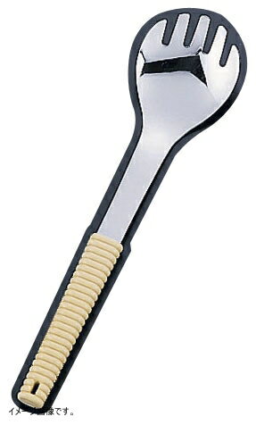 18-8 味道楽 盛り付けフォーク 穴無 アイボリー