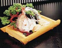 ヤマコー 桧 舟型盛台 大