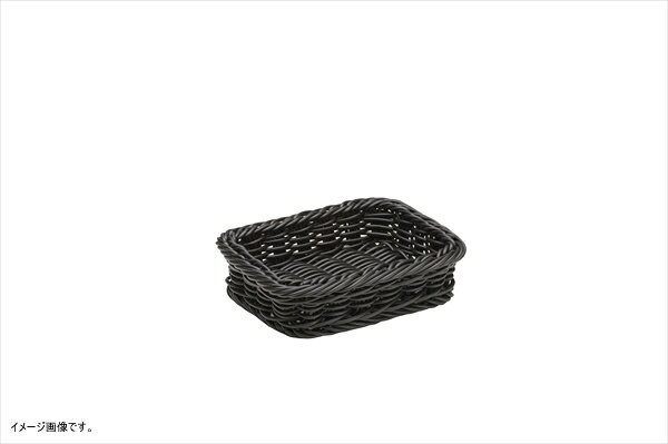 萬洋 樹脂製太渕ディスプレイかご 黒 小 91-025B