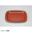 若泉漆器 9寸オーバル木目トレイ 朱 B-32-71