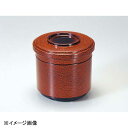 若泉漆器 新飯器 溜刷毛目内朱 2段 1-229-12