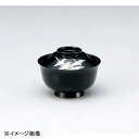 若泉漆器 富士羽反椀 黒群れ鶴S・H塗 W-10-84
