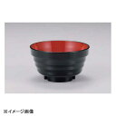 若泉漆器 (大)ロクロ重ね椀 黒内朱 W-18-19