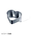 ブリキハート底取デコ缶 12cm