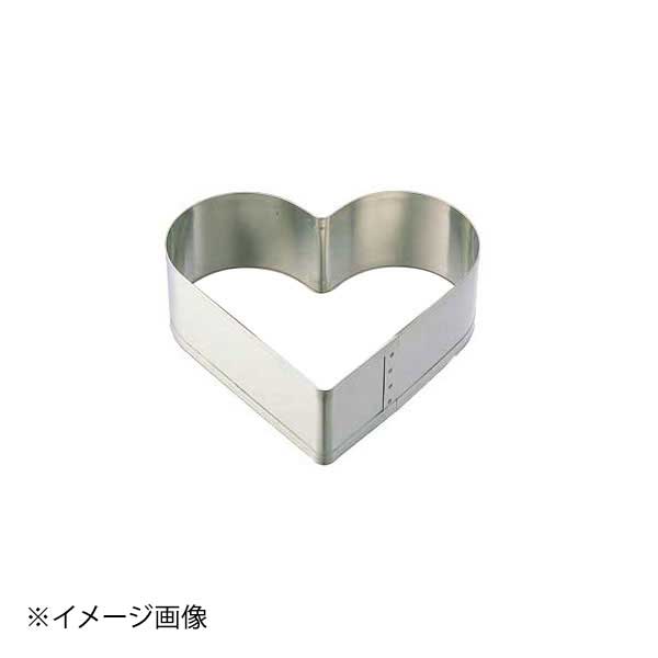 ホワイトサム ブリキハート型セルクル 小々