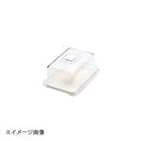 クリア ラブリーハット角 中 ホワイト