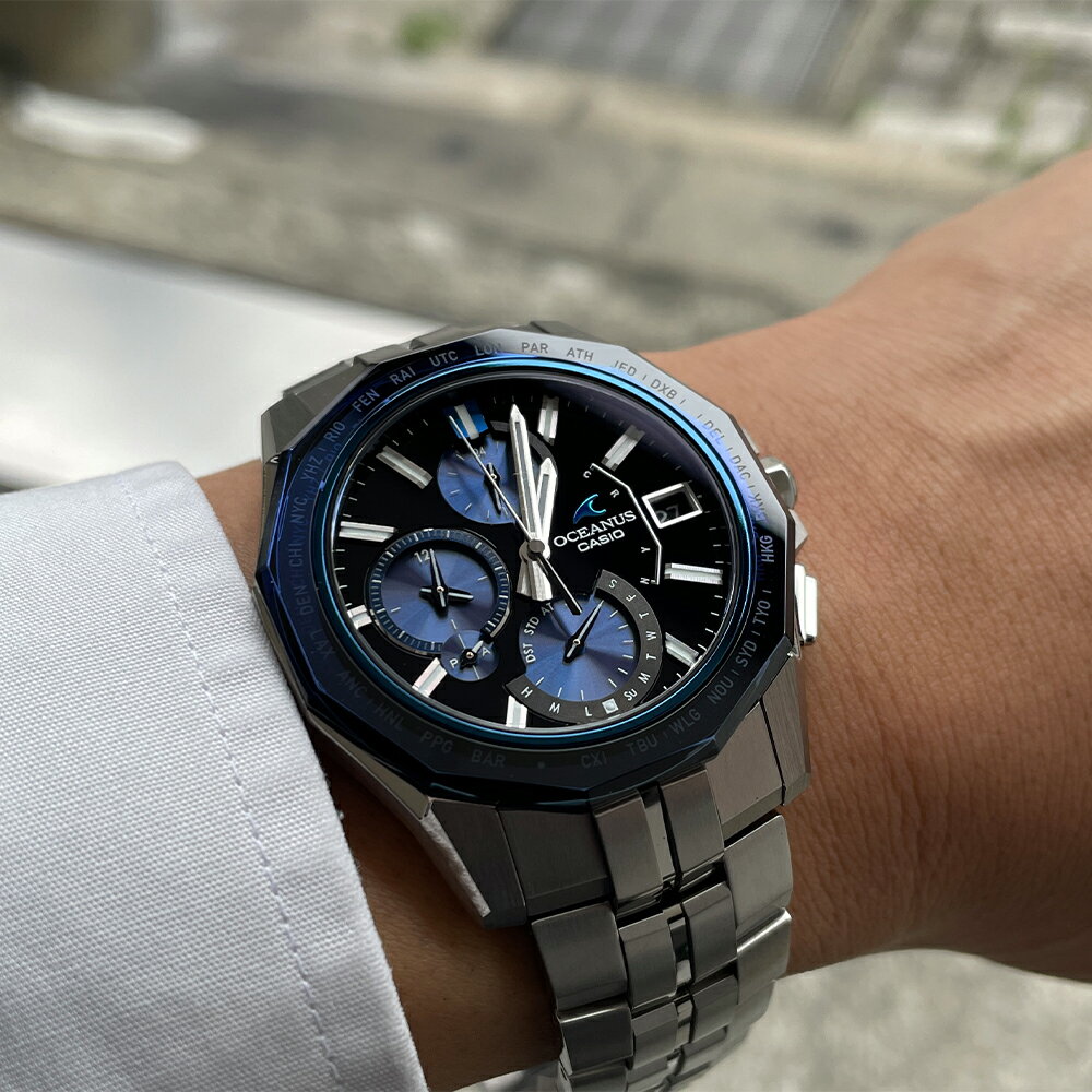 【48回無金利ローン】オシアナス OCW-S6000-1AJF メンズ 腕時計 ブラック カシオ マンタ S6000Series 送料無料