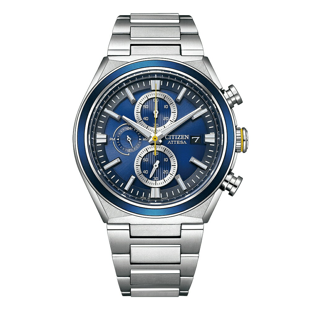 【9日まで！P最大36倍★お買い物マラソン開催】【24回無金利ローン】シチズン アテッサ CA0837-65L 42mm 42ミリ メンズ メンズ腕時計 新品 正規品 ブルー 青 青色 CITIZEN ACT Line 送料無料