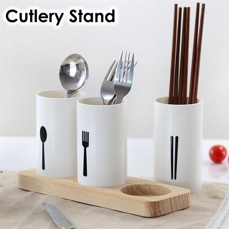 カトラリースタンド 箸立て 箸入れ カトラリーケース スプーン フォーク 円柱型 分類 卓上 キッチン 台..