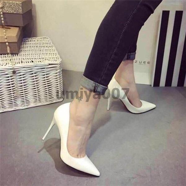 ハイヒール パンプス レディース オフィス 通勤 仕事 OL ビジネス 就活 8CM 美脚 ...