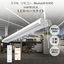 LEDベースライト 40W形 LED蛍光灯 36W 7200ルーメン 調色 高輝度LEDベースライト 122CM 直管蛍光灯 工事不要 家庭 事務所 病院 学校 4台まで連結可能 led 蛍光灯 器具一体 40W形 2灯式 省エネ ベースライト 器具一体型 40W型 2灯 天井照明 LED蛍光灯 ON/OFF 紐付き