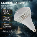 【特価4個 P5+15%OFFクーポン配布中】 LED電球 LED水銀灯 100W 高輝度 明るさ20000lm 1000W相当 バラストレス水銀灯 PAR65 LED 高輝度チップ 省エネ LEDビームランプ led電球 LED水銀ランプ ビーム球形 屋外用 電源内蔵 LED高天井 密閉型器具対応 工場現場照明 PSE認証済
