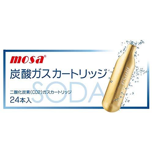 MOSA モサ ソーダメーカー用 炭酸水メーカー 炭酸ガス カートリッジ 24本入 CN08-24 1回使い切り