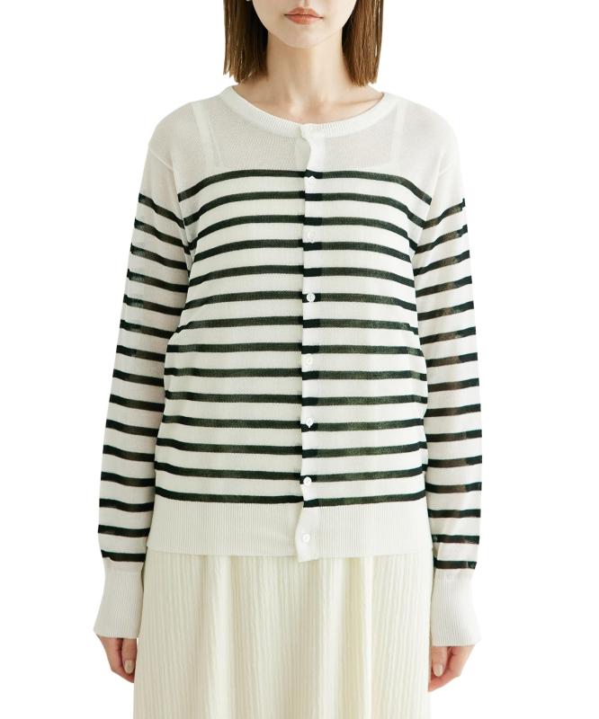 ROPE' PICNIC(ロペピクニック) カーディガンシアークルーカーディガン/UVケア・冷感・洗濯機OKレディース