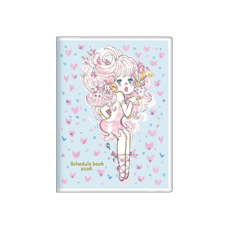 Rakuten - サンスター文具(Sun-Star Stationery) 水森亜土 グッズ キャラクター手帳 2026年 月間A6 ブルー S2959119